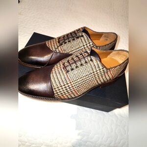 NEW Taft The Paris Shoe in Plaid (Oxford) 8 US 41 EU